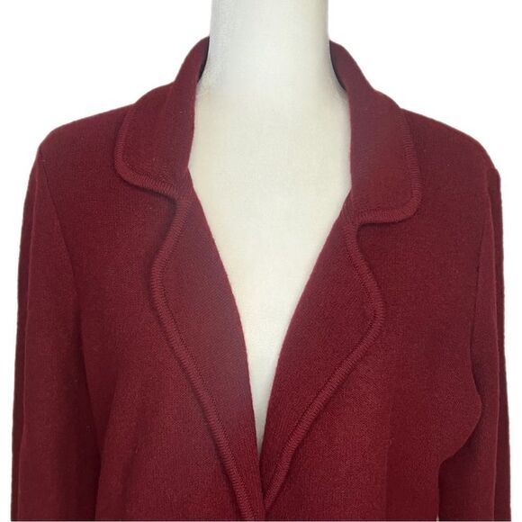 Vintage Pendleton Petite Burgundy Wool Jacket with Pocket Details. Size Large - Picture 2 of 14